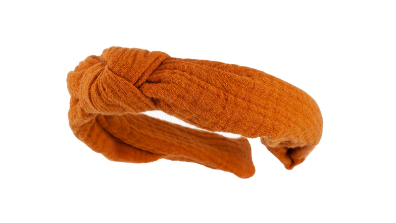 Lilly orange/ Rost Musselin
