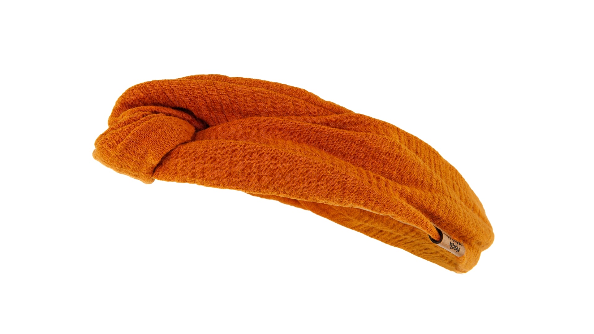 Drahthaarband Musselin orange
